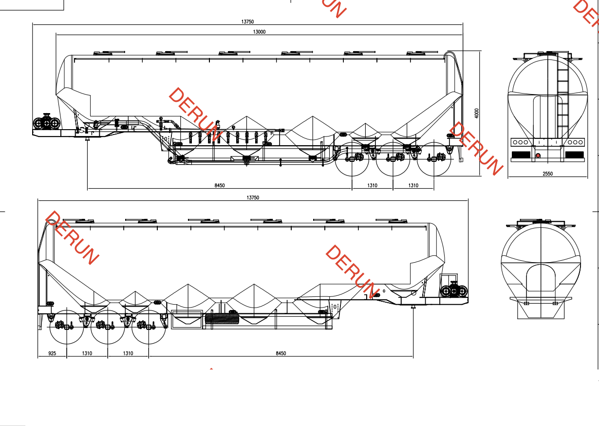 Рисунок 56 CBM Cement Tank Semi Trailer