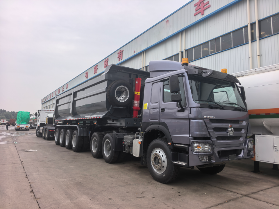 DERUN VEHICLE dump trailers were successfully shipped to Algeria