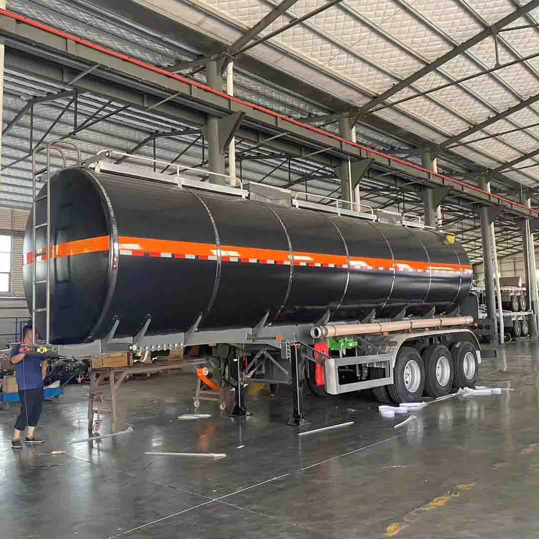 Три-оси Derun Tri-Axle 36CBM Асфальтовый резервуар Полу прицепа