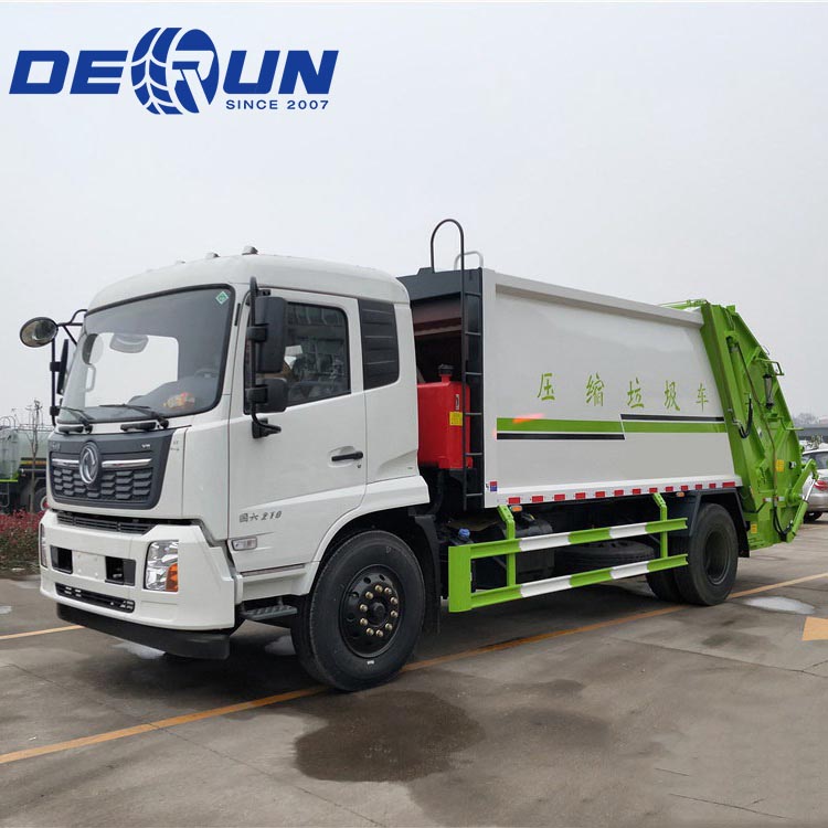 Шестиколесный мусоровоз Dongfeng 4x2 с компрессором для мусора